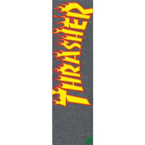 Наждак для скейтборда MOB Griptape Thrasher Flame black-yellow