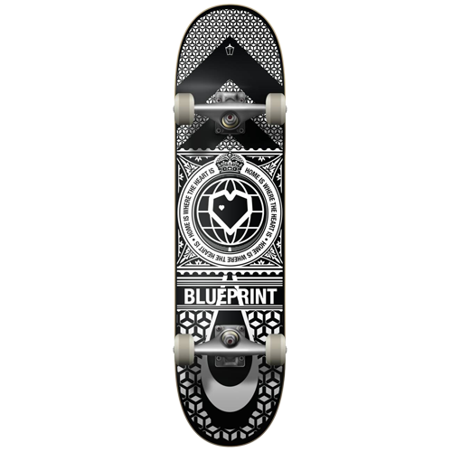 Скейтборд Blueprint Home Heart Complete (8' Black/White)