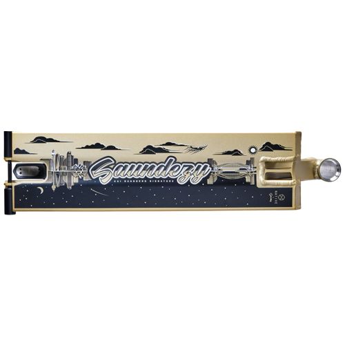 Дека для трюкового самоката Native Advent R Saundezy Pro Scooter Deck 21,5'x5,75' (Gold)-3