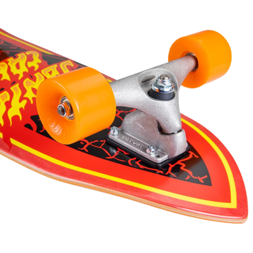Серф скейт Santa Cruz Flame Dot Shark 31,5' (Red) 4