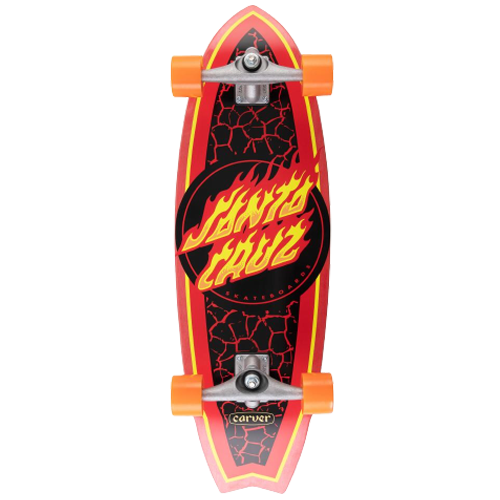 Серф скейт Santa Cruz Flame Dot Shark 31,5'