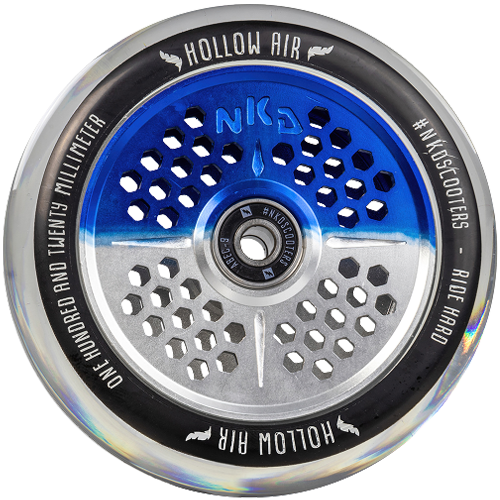 Колесо NKD Hollow Air Scooter Wheel Raw/Blue 110 мм (Silver)