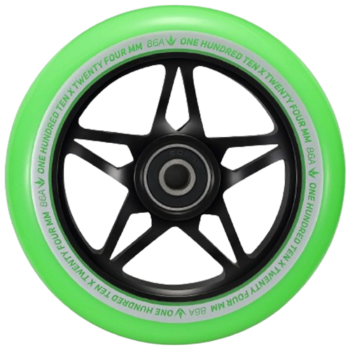 Колеса Blunt 110 мм S3 Black/Green (Multicolor)